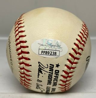 Tommie Agee Single Signed Baseball Autographed AUTO JSA York Mets 2