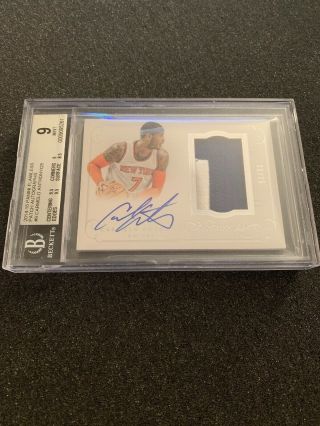 2014 - 15 Flawless Carmelo Anthony Auto Patch /25 Bgs 9