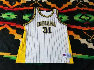 Reggie Miller Indiana Pacers Jersey Youth Xl (18/20) Champion