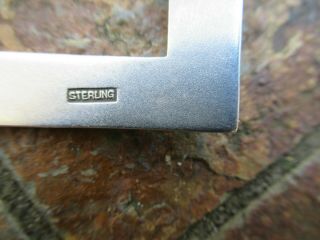 Vintage Sterling Enamaled Buckle Style Brooch / Pin,  European Hallmarks 3
