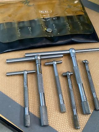Vintage General Usa Snap Gage Telescoping Gage Set 5/16” - 6” Machinist Tools
