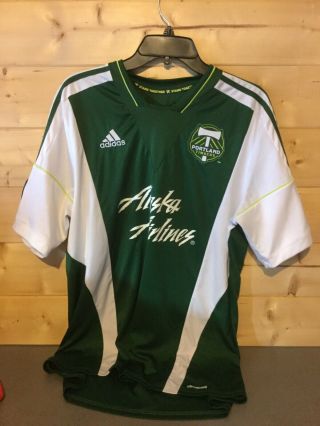 Portland Timbers Alaska Airlines Adidas Climacool Mls Soccer Jersey - Size Xl
