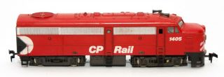 Vintage HO Train Locomotive CP RAIL 1405 Red Made in Austria 2