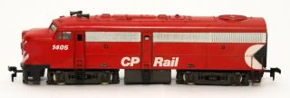 Vintage HO Train Locomotive CP RAIL 1405 Red Made in Austria 3