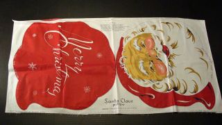Vintage Santa Claus Christmas Pillow Cut And Sew Sewing Panel Wow