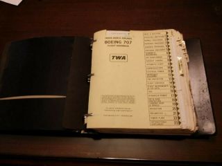 Twa Trans World Airlines Boeing 707 Flight Handbook 11/1978 Revisions