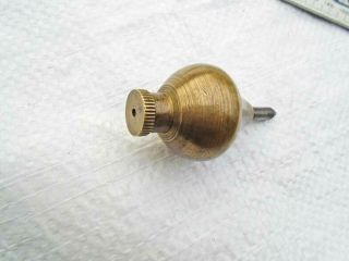 Vintage Solid Brass & Steel Plumb Bob 8.  1oz (230g) Old Tool 2