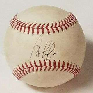 Ozzie Albies Signed Game Baseball (atlanta Braves) Jsa