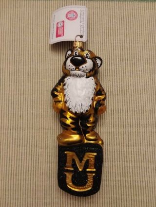 Missouri Mizzou Tiger Slavic Treasures Christmas Tree Ornament