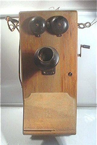Vintage Stromberg Carlson Oak Wall Phone As Found - Restore