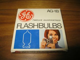 NOS Vintage General Electric GE AG - 1B (9) Flash bulbs 12 Pack - Nine Left 3