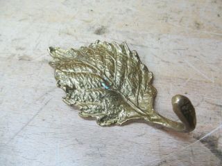 Vintage Cast Brass (va Metalcrafters ?) Coat Hook Hanger