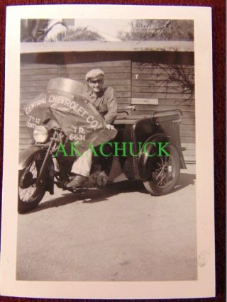 Photos Indian Motorcycle Trike 1939 Downtown Los Angeles Chevrolet 7th & Central