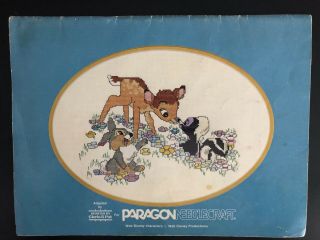 Walt Disney Characters in Counted Cross Stitch Pattern Book 1980 Paragon Vtg 2