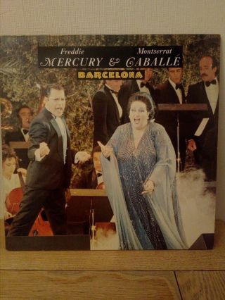Vintage Freddie Mercury / Montserrat Caballe Barcelona 12 " Single.