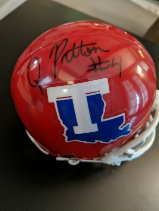 Quinton Patton Signed Autograph Mini Helmet Louisiana Tech Bulldogs Auto La Tech