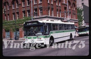 Slide Trolley Bus 919 Miami Valley Rta Dayton Ohio Kodachrome 1987