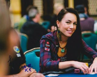 Liv Boeree Signed 8x10 Photo Pro Poker Player