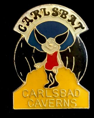 Vintage Carlsbad Caverns Carlsbat Enamel Lapel Pin
