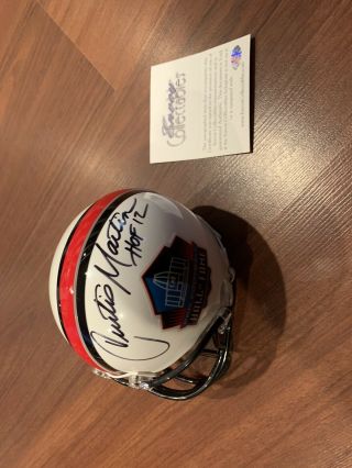 Curtis Martin Signed Nfl Hof Mini Helmet