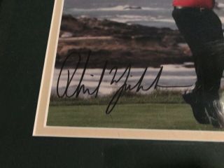 PGA GOLFER LEFTY PHIL MICKELSON AUTHENTIC AUTOGRAPH FRAMED & MATTED PHOTO WOW 3