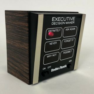Radio Shack Executive Decision Maker Vintage 1970s Electronic Desk Novelty
