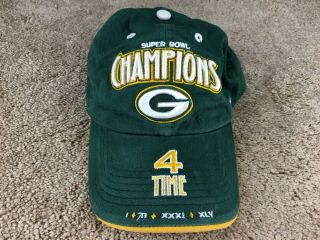 Vintage Green Bay Packers Hat 47 Brand Strapback Bowl Cap Football Jersey