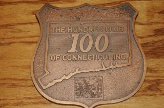 Metal Car License Topper The 100 Club Of Connecticut Inc Life Member Solid Brass