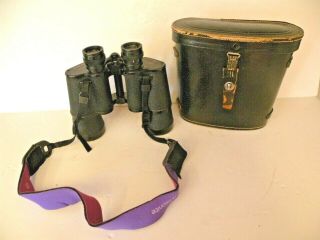 Vintage Tasco Binoculars W/ Case 10x50 Mm No 641879 Field View 1000 Yds 262 Ft