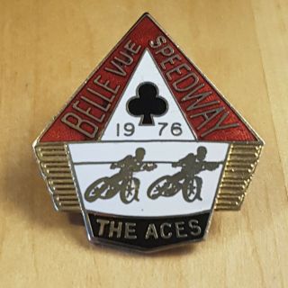 Vintage Belle Vue 1976 Speedway Supporters Club Badge