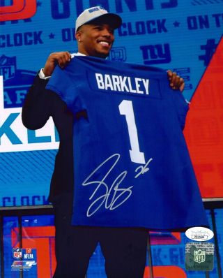 Saquon Barkley York Giants Autographed Signed 8x10 Photograph Photo Jsa