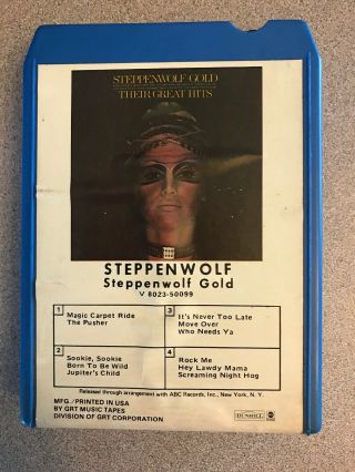 Steppenwolf Gold Greatest Hits Best Of Vintage 8 Track Tape
