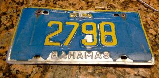 2015 Exuma Bahamas License Plate Exumas Bahama Foreign 2798 Tough Island