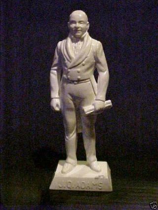 Vintage John Quincy Adams 6th President 1953 Marx Toys Miniature Statue Ex,