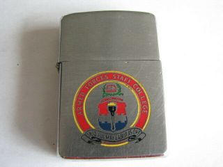 Armed Forces Staff College Zippo Lighter - Brushed Chrome - 1950 