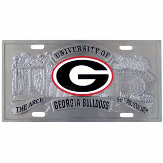 University Of Georgia Bulldogs Metal 3d Collectors Car Tag License Plate