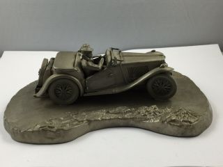 Franklin “taking The Curve” Mg/tc 1978 Pewter Sculpture/raymond Meyers