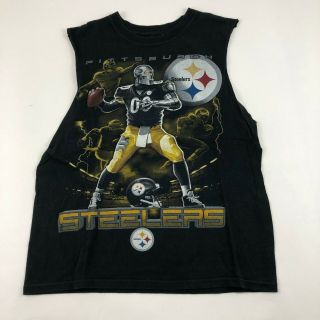 Vintage Pittsburgh Steelers Robot T - Shirt Tank Top Mens Size Large (no Tag)