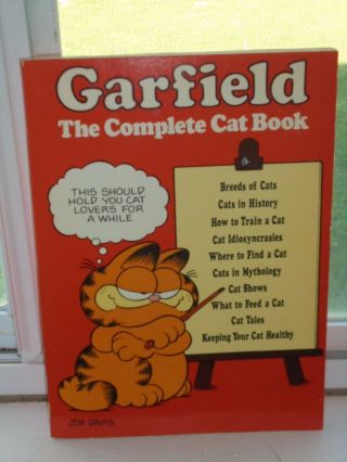 Vintage 1981 Garfield The Complete Cat Book Pet Care Reference Comic Book