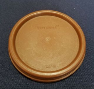 Vintage Tupperware Circle 3.  5 " Brown Replacement Lid Modular Mate 1607 - 16