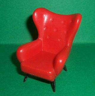 Vintage Dolls House Triang Spot - On Retro Wing Chair 16th Lundby Scale Reserved