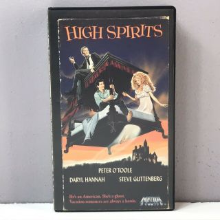 HIGH SPIRITS 1988 VHS Video Tape 80 ' s GHOST HORROR COMEDY 1st OG Media Label VTG 3