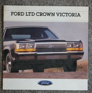 1988 Ford Ltd Crown Victoria Automobile Brochure - Sedan And Country Squire