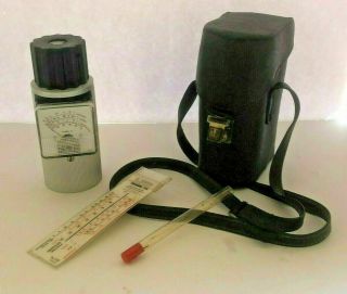 Vintage Farmi - 35 Grain Moisture Tester With Leather Carrying Case