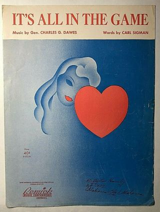 Vintage Sheet Music 1951 It 