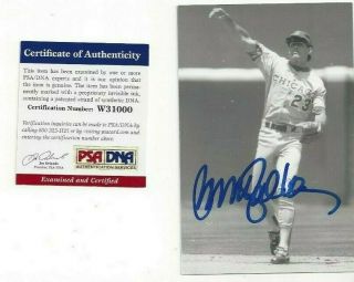 Ryne Sandberg Autographed Chicago Cubs Baseball Hof Postcard Photo Psa