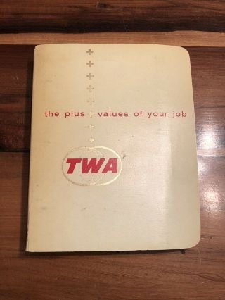 Vintage 1965 Twa Trans World Airlines Pilot’s Employee Handbook Complete B1