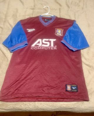 Reebok Vintage Aston Villa Fc Soccer Jersey Shirt Men’s Size Xl Kit