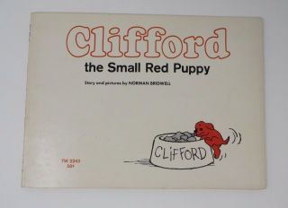 Clifford The Small Red Puppy 1st Printing Vintage Scholastic 1972 Paperback
