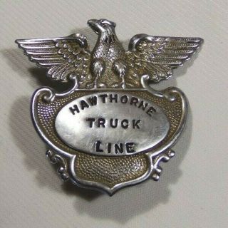 Vintage Hawthorne Truck Line Trucker’s Hat Badge – 1940’s